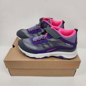 Merrell Moab Speed Hiking Shoe Girls Size 7 Excellent Condition Gray Purple